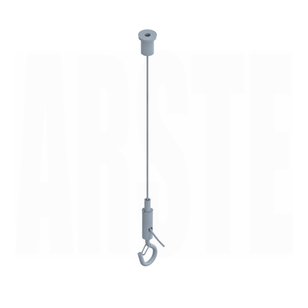 Linka stalowa z uchwytem do betonu CLB, lekka, zacisk CLMHOOK