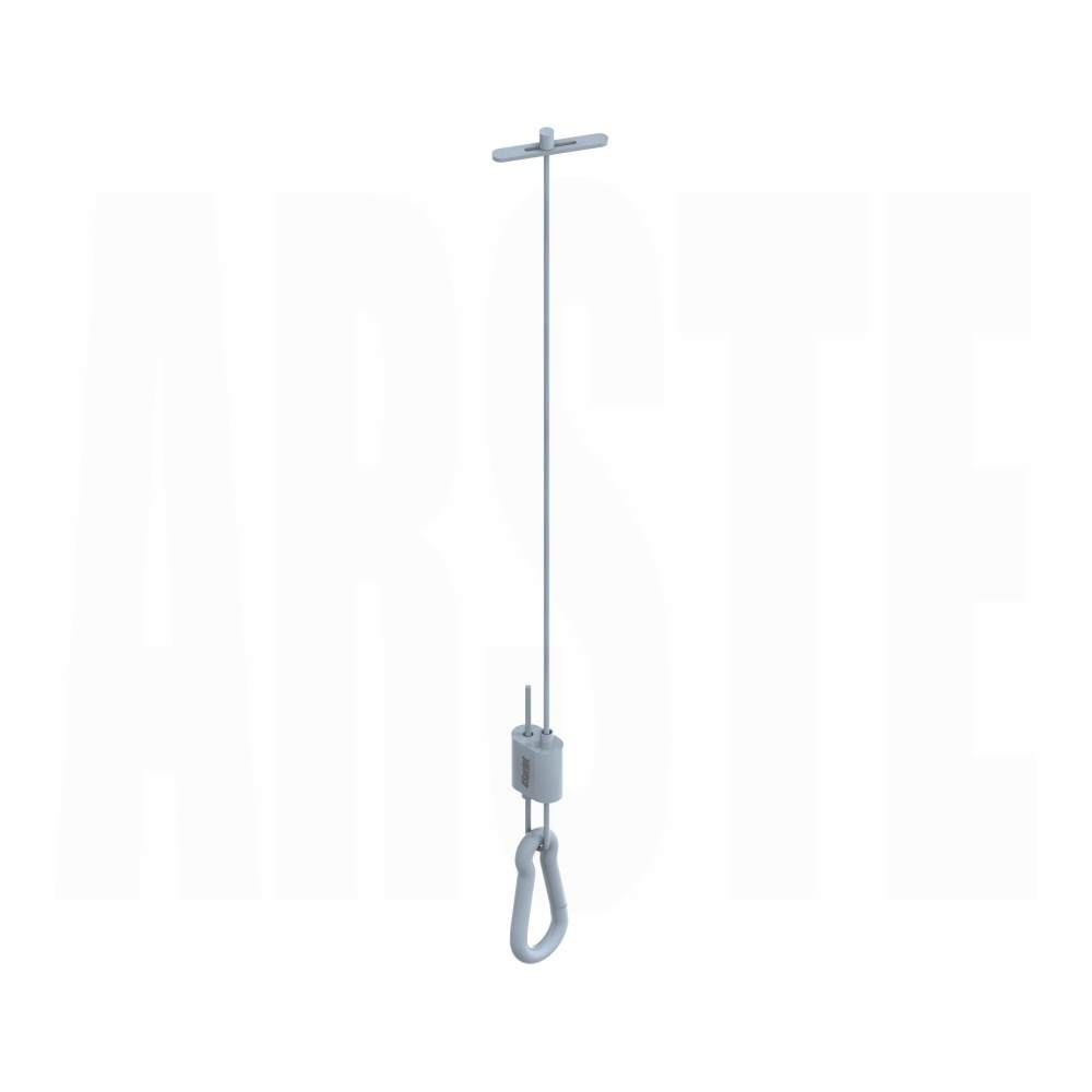 Linka stalowa z uchwytem do blachy z karabińczykiem, zacisk 4Sprint