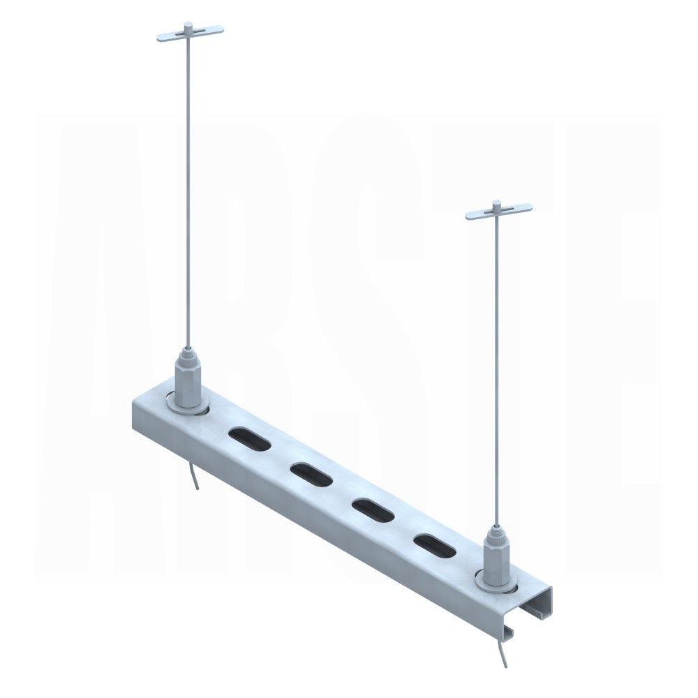 Ceownik wzmocniony + zestaw linek z uchwytem do blachy